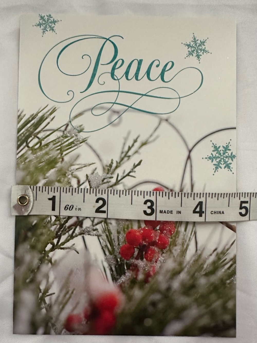 16 Ct Holiday Cards & Envelopes Set Joy, Noel, Hope, Peace Designs - Picture 3 of 8